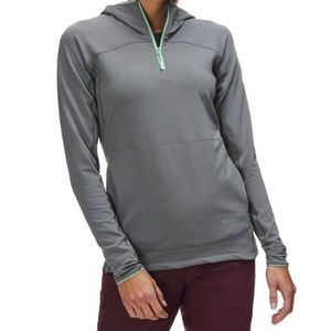 Liquid Oxygen Hooded Pullover, Sedona Sage, M, new